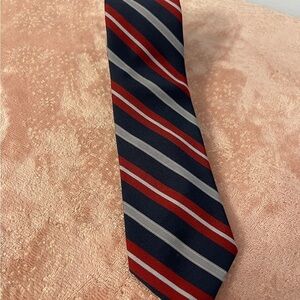 Elegant Red and Black Striped Men's Tie